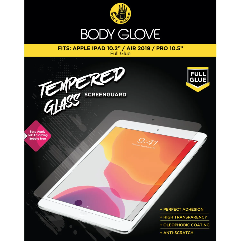 Body Glove Apple iPad 10.2'' / Air 19 / Pro 10.5'' Tempered ScreenGuard 1 Body Glove Apple iPad 10.2'' / Air 19 / Pro 10.5'' Tempered ScreenGuard