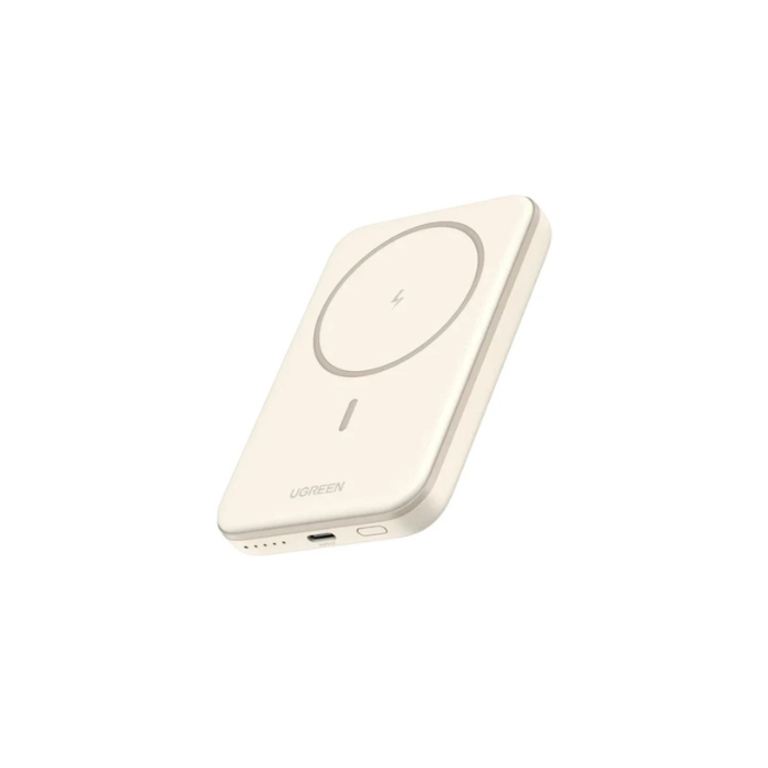 UGREEN Magnetic 5000mAh Wireless 15W Power Bank - Cream 1 UGREEN Magnetic 5000mAh Wireless 15W Power Bank - Cream